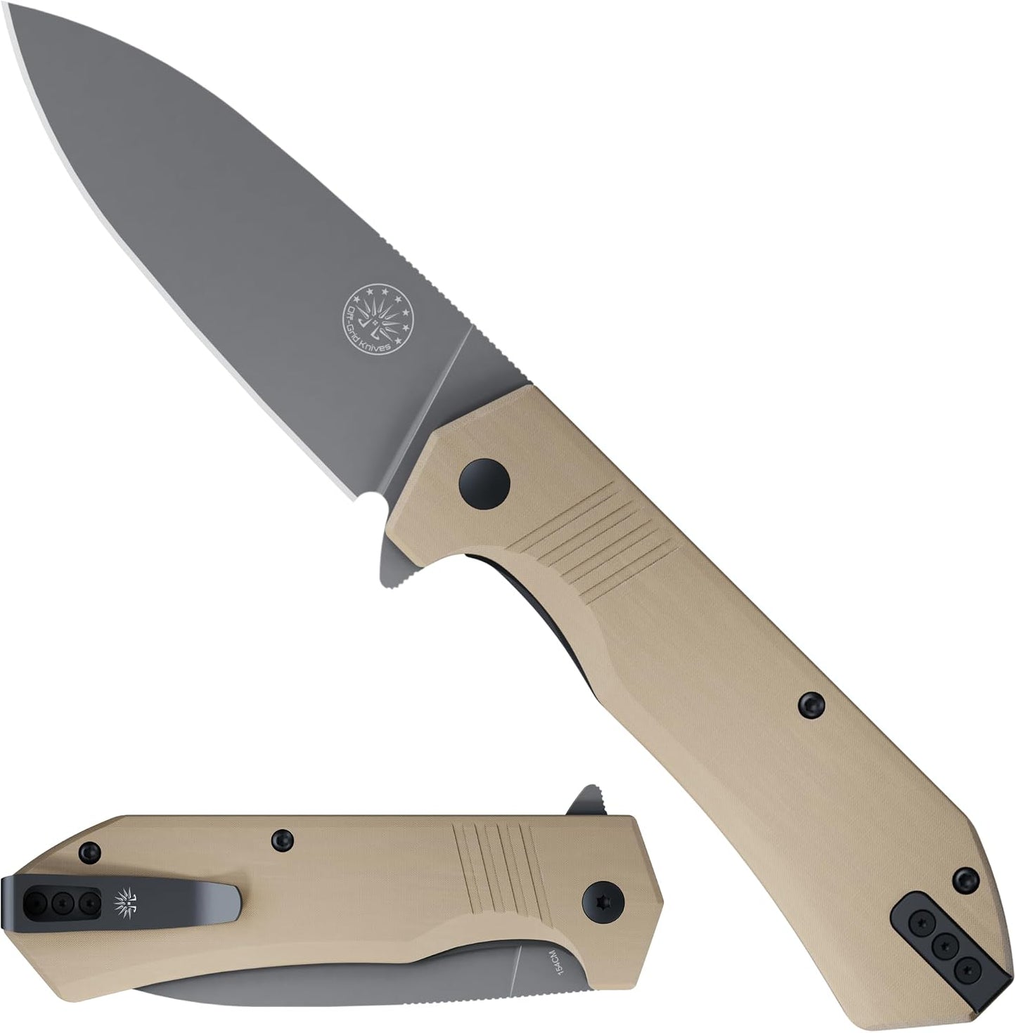 Cuchillo plegable Stinger XL acero muela plana G10