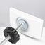 Protector pared puerta bebé 4 Uds blanco rectangular