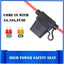 Arnés terminal anillo cable batería 16AWG 2ft 10A para auto motocicleta set 2