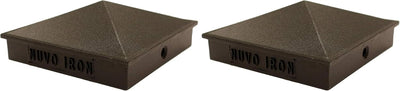 Tapa piramidal 3.5pulg color negro set 2