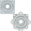 Set 2 rodamientos plato giratorio 2" cuadrado mesa comedor