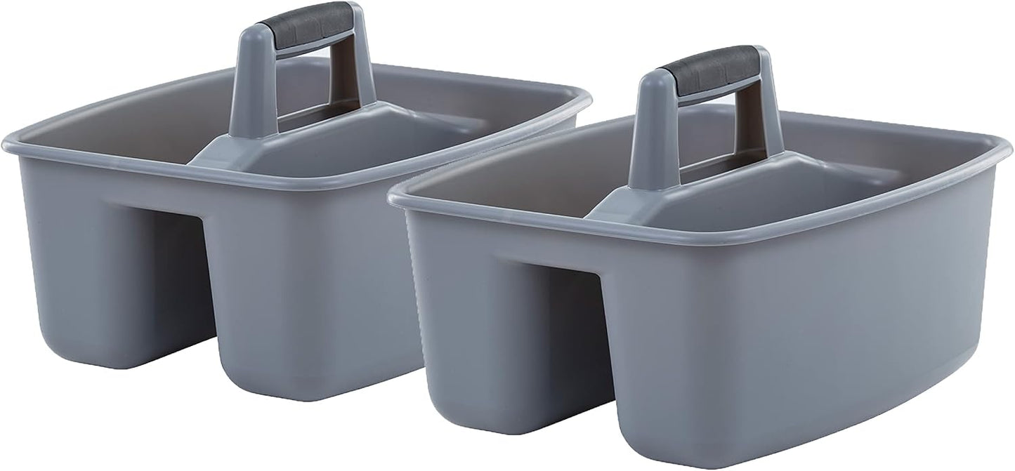 Carrito limpieza multiusos gris/negro 2 Uds