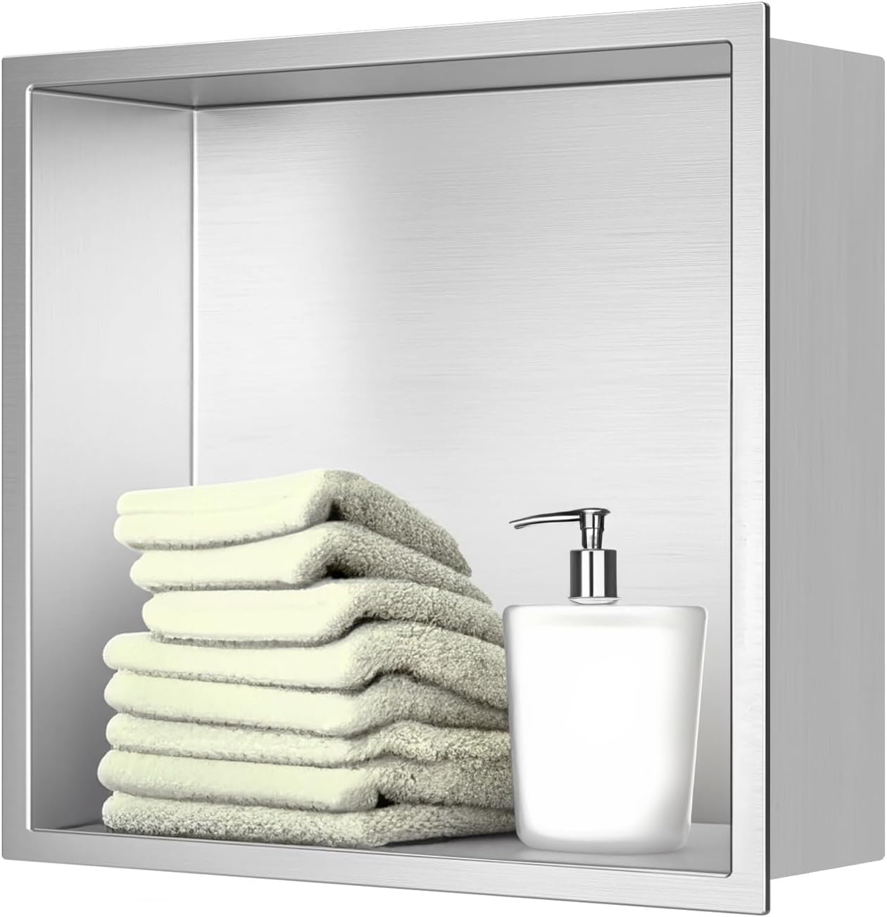 Nicho ducha acero inox sin azulejos almacenamiento