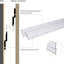 Percha Z aluminio para colgar arte espejos