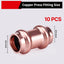 Accesorios presión cobre 3/4x3/4 pulg 10 pzas certif. Cupc