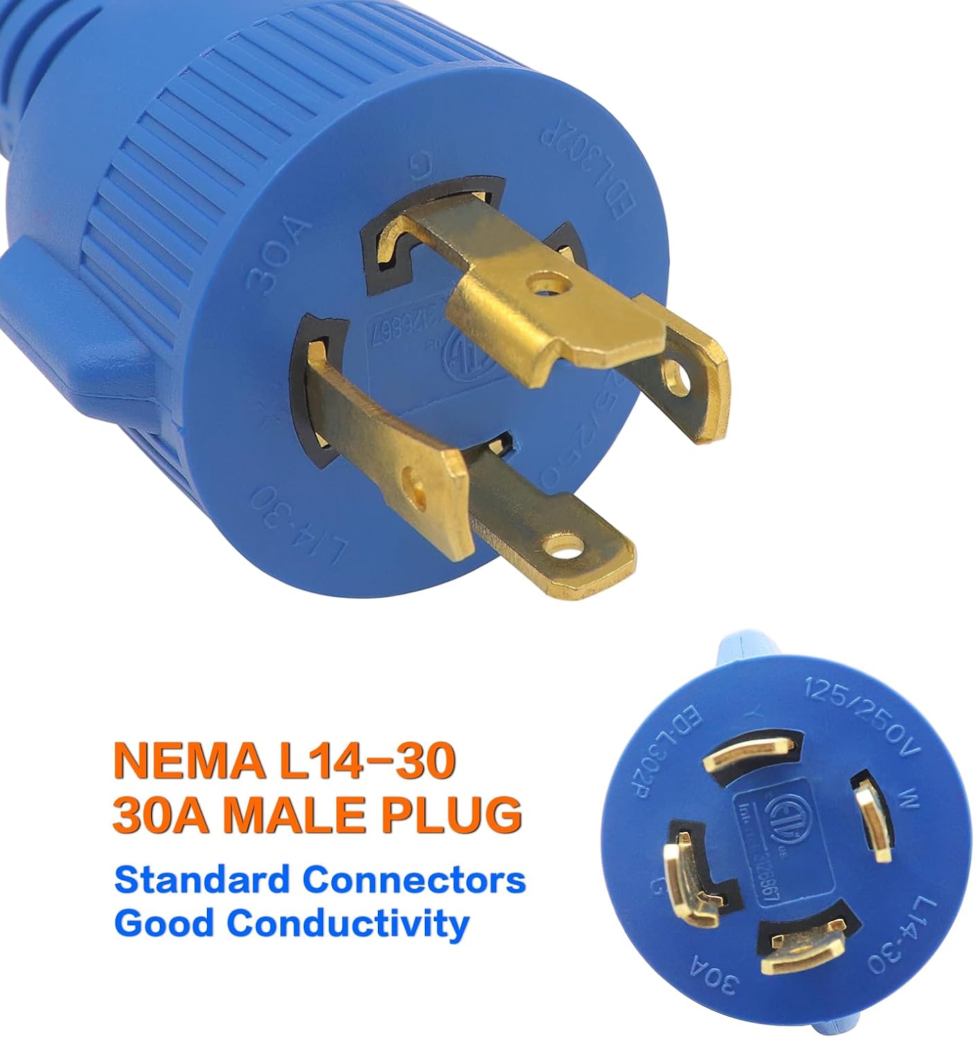 Adaptador 30A a 50A para caravana 14-30P a 14-50R