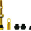 Válvulas Presta aluminio 7075 44mm anodizado oro