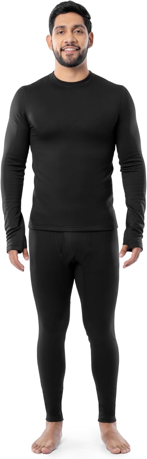 Conjunto ropa interior térmica forro polar cepillado hombre