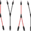 Cable extensión solar con conectores hembra y macho