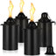 Recipientes antorcha bambú recargables para patio jardín