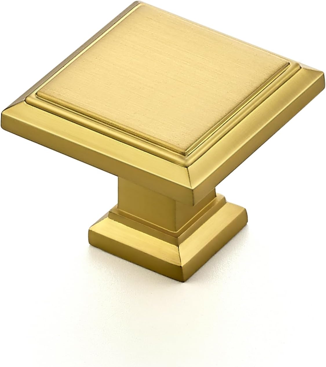 15 Pomos Dorados Latón Cepillado 1-3/16pulg Gabinetes Cajones