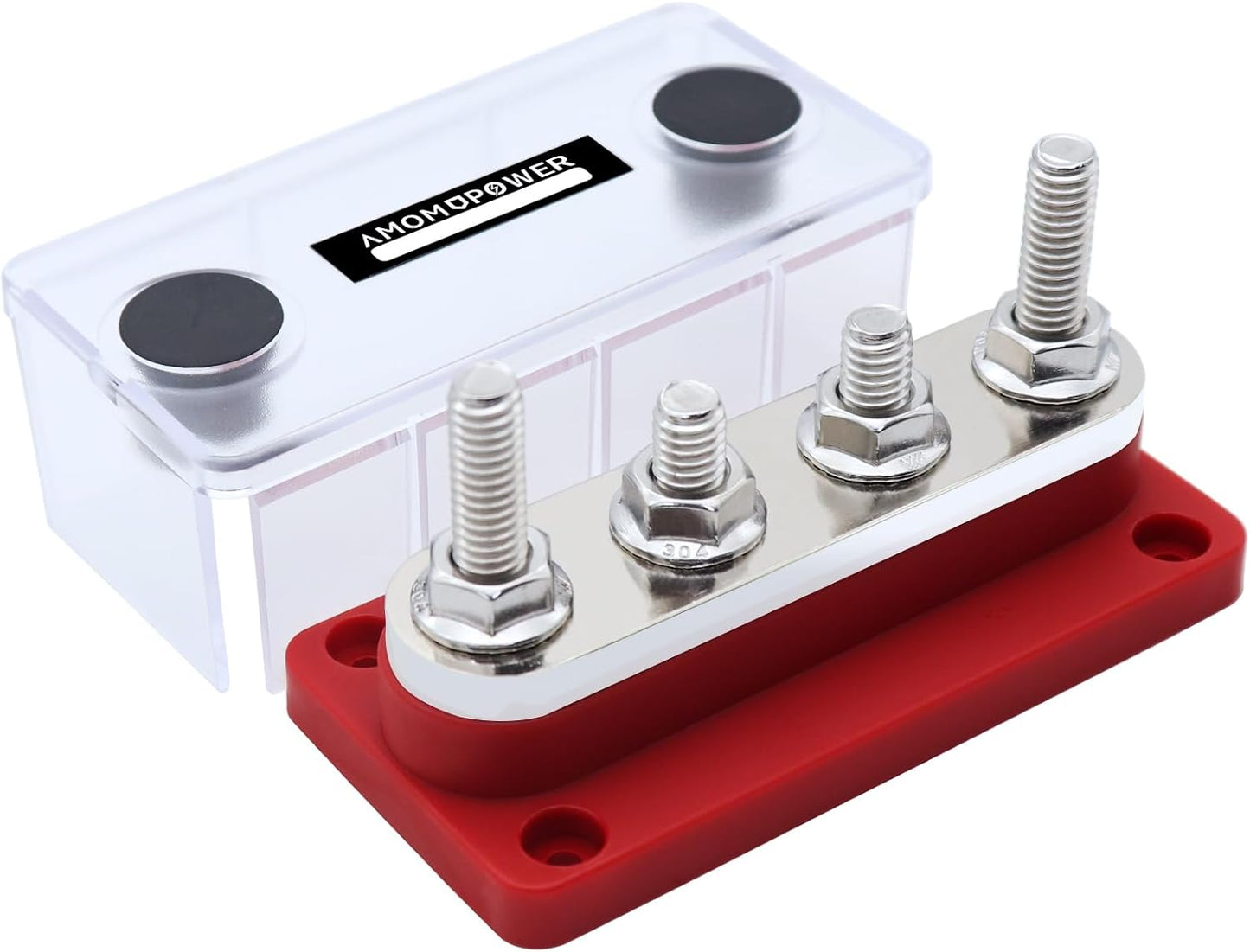 Bloque distribución eléctrico negativo 4 tornillos M8
