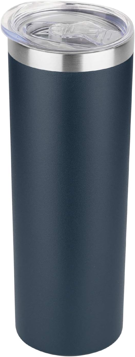 Vaso acero inox doble pared 20oz con tapa reutiliz.