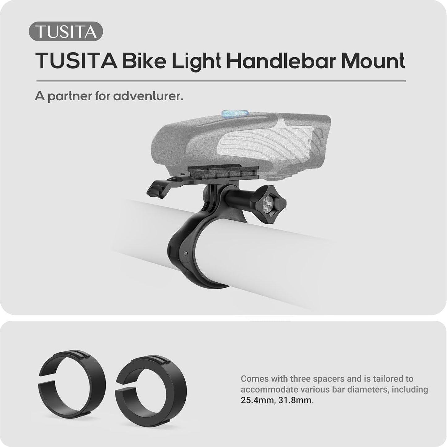 Soporte luz bicicleta comp NiteRider Lumina Mako 1.25"