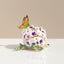 Caja joyería decorativa floral con mariposa