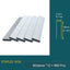 Grapas corona estrecha 7/32 pulg 960uds galvanizadas para grapadora