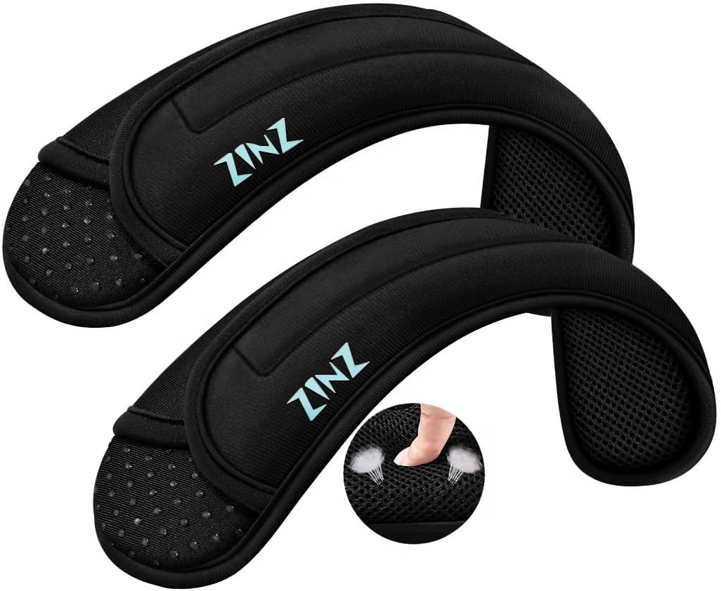 2 Almohadillas hombro gruesas antiderrap transpirables negro