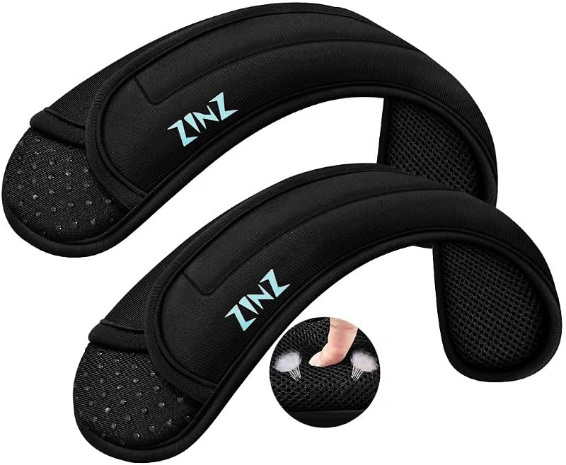 2 Almohadillas hombro gruesas antiderrap transpirables negro