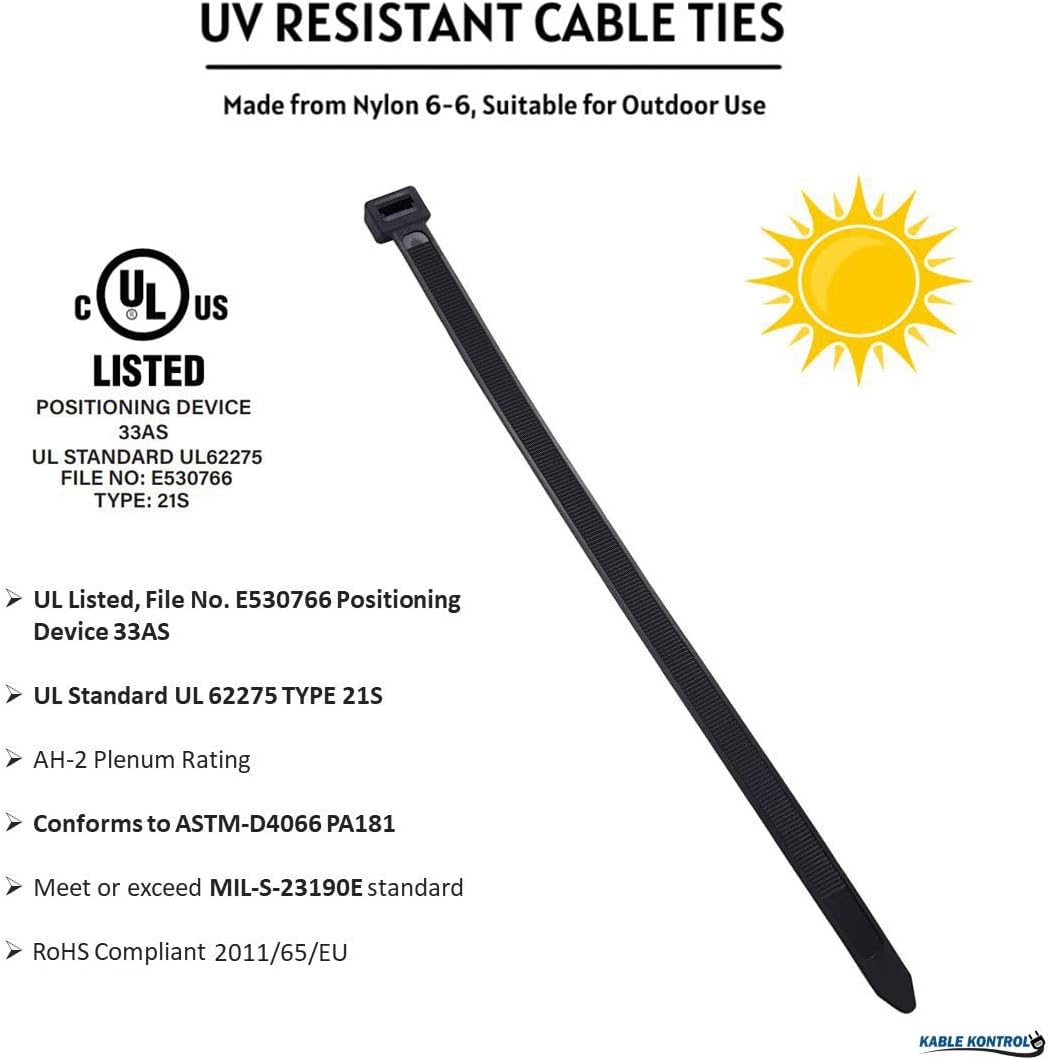 50 Bridas Plástico 18pulg Resistencia 175lb Cierre Automático