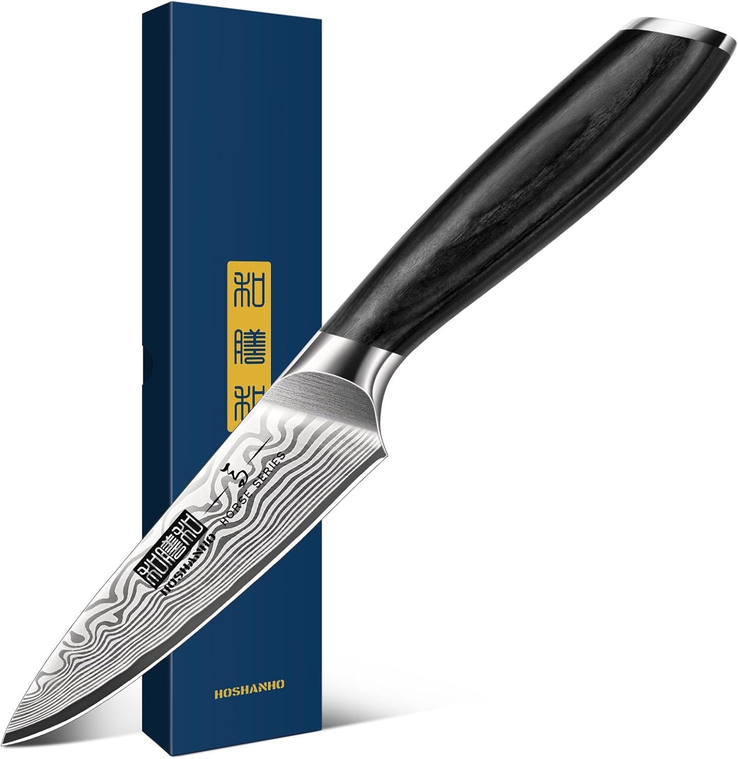 Cuchillo pelar 3.75pulg acero alto carbono mango ergonómico