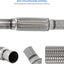 Tubo escape flexible acero inox 1.75x8"