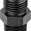 Adaptador tubería aluminio 1/4 BSPT negro