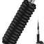 Muelle antena CB acero inox 60pulg 3/8x24 hilos negro