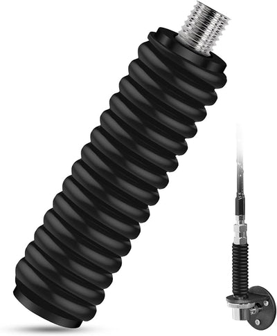 Muelle antena CB acero inox 60pulg 3/8x24 hilos negro