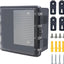 Caja eléctrica ABS IP67 cubierta negra 5.9x5.9x3.5pulg