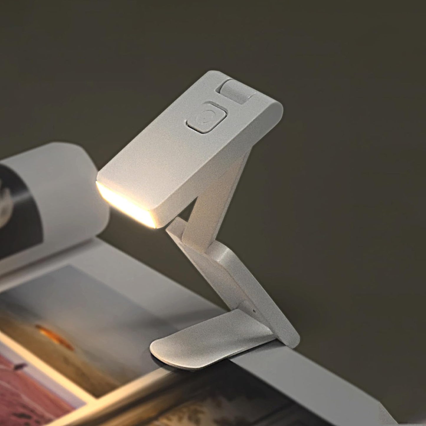 Luz lectura recargable con clip 3 temperaturas portátil
