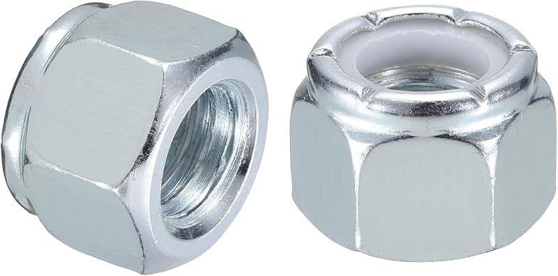 50 Tuercas Bloqueo Hex 5/8" Acero Carbono Autoblocante