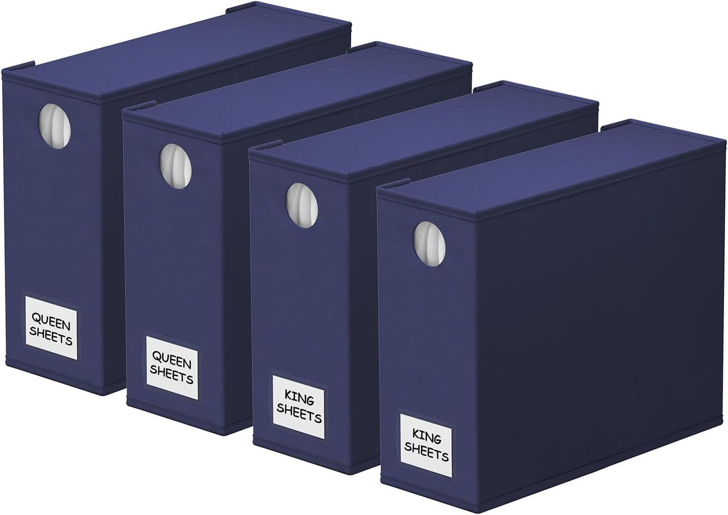 4 Organizadores sábanas plegable armario queen