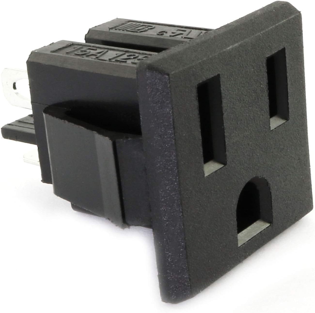 2 Pzas enchufe industrial AC 125V 15A negro