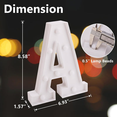Letrero LED con letras iluminadas para bodas y fiestas