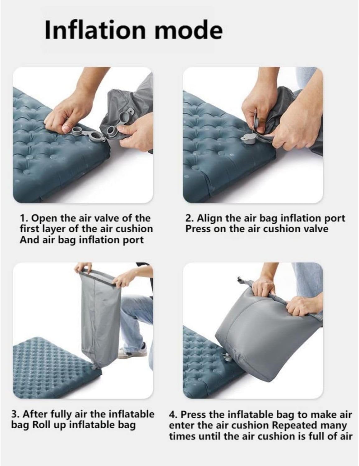 Colchón campamento R-Value 5.8 plegable ligero para adultos