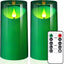 Velas LED acrílicas parpadeantes 3x6" control remoto fiesta