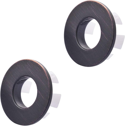 Set 2 fundas orificio lavabo circular bronce aceitado