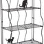 Estante alambre negro plegable 3 niveles cocina baño