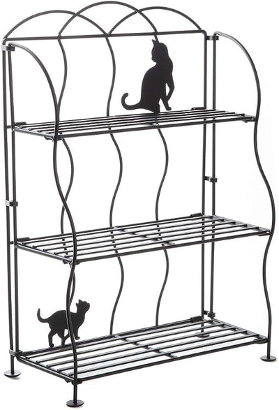 Estante alambre negro plegable 3 niveles cocina baño