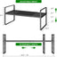 Estante metal apilable para especias 16.5-27"