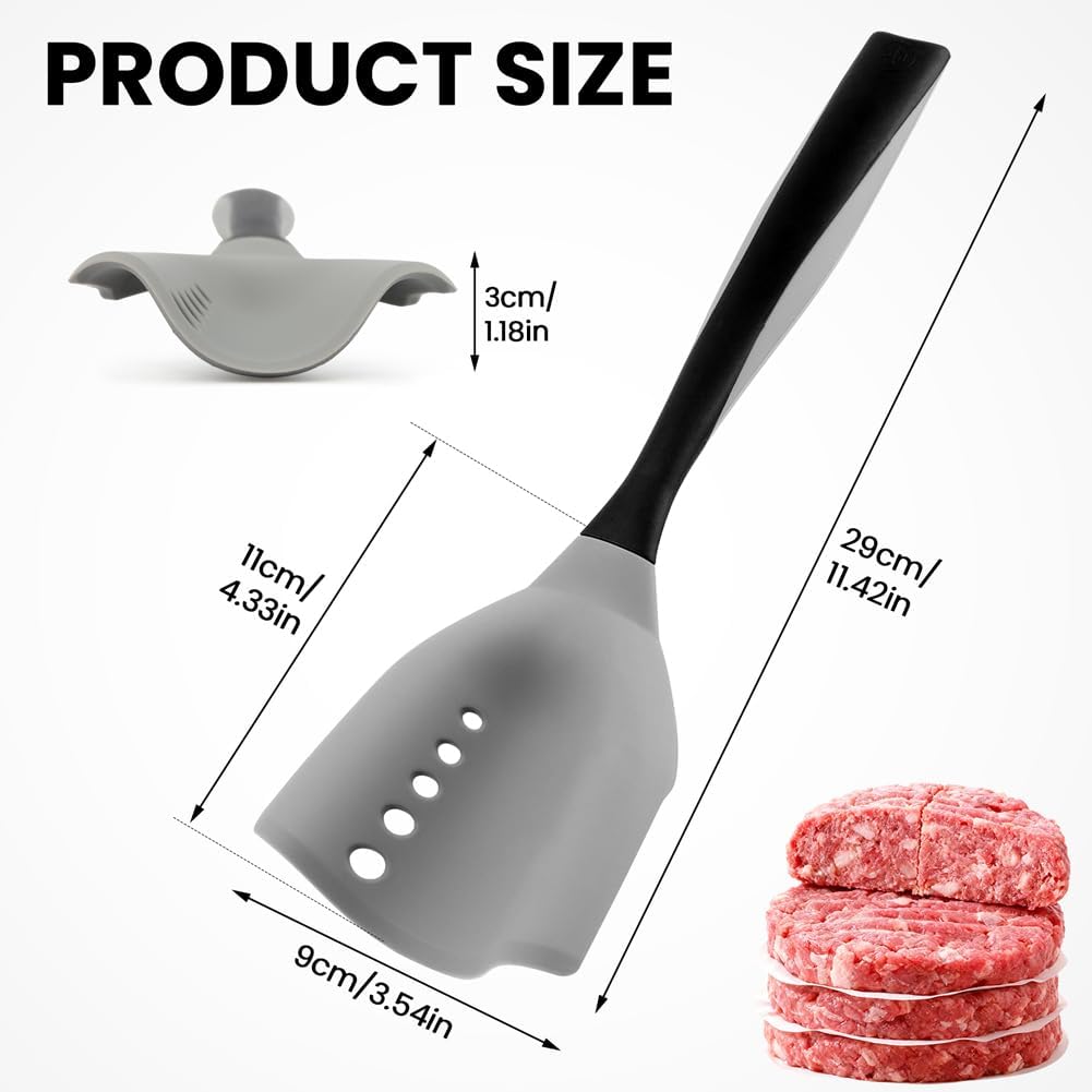 Espátula picar carne antiadherente con mango ergonómico