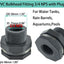 Conector tanque agua 3/4" con enchufes pack 3