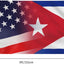 Bandera Cuba y EE.UU. 3x5ft color vivo resistente UV