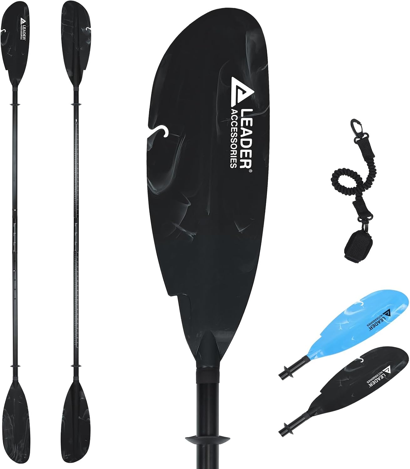 Remo ajustable kayak 90-98" correa paleta aluminio