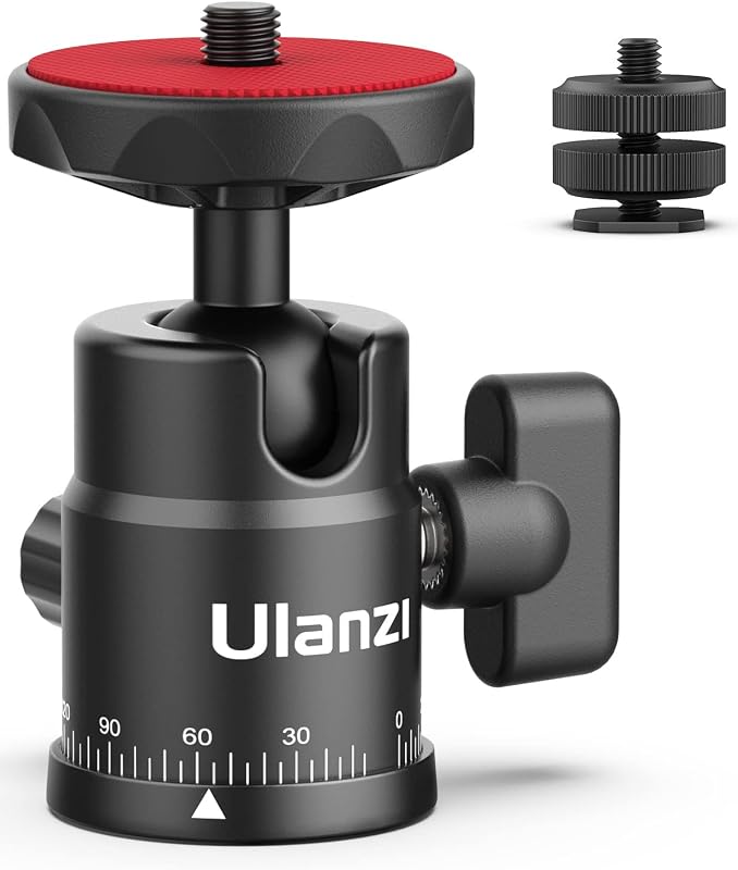 Cabezal trípode panorámico con doble zapata y adaptador DSLR