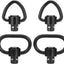 Accesorios giratorios desmontaje rápido botones negro