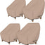 Funda impermeable silla patio 4 pzas 28x30"