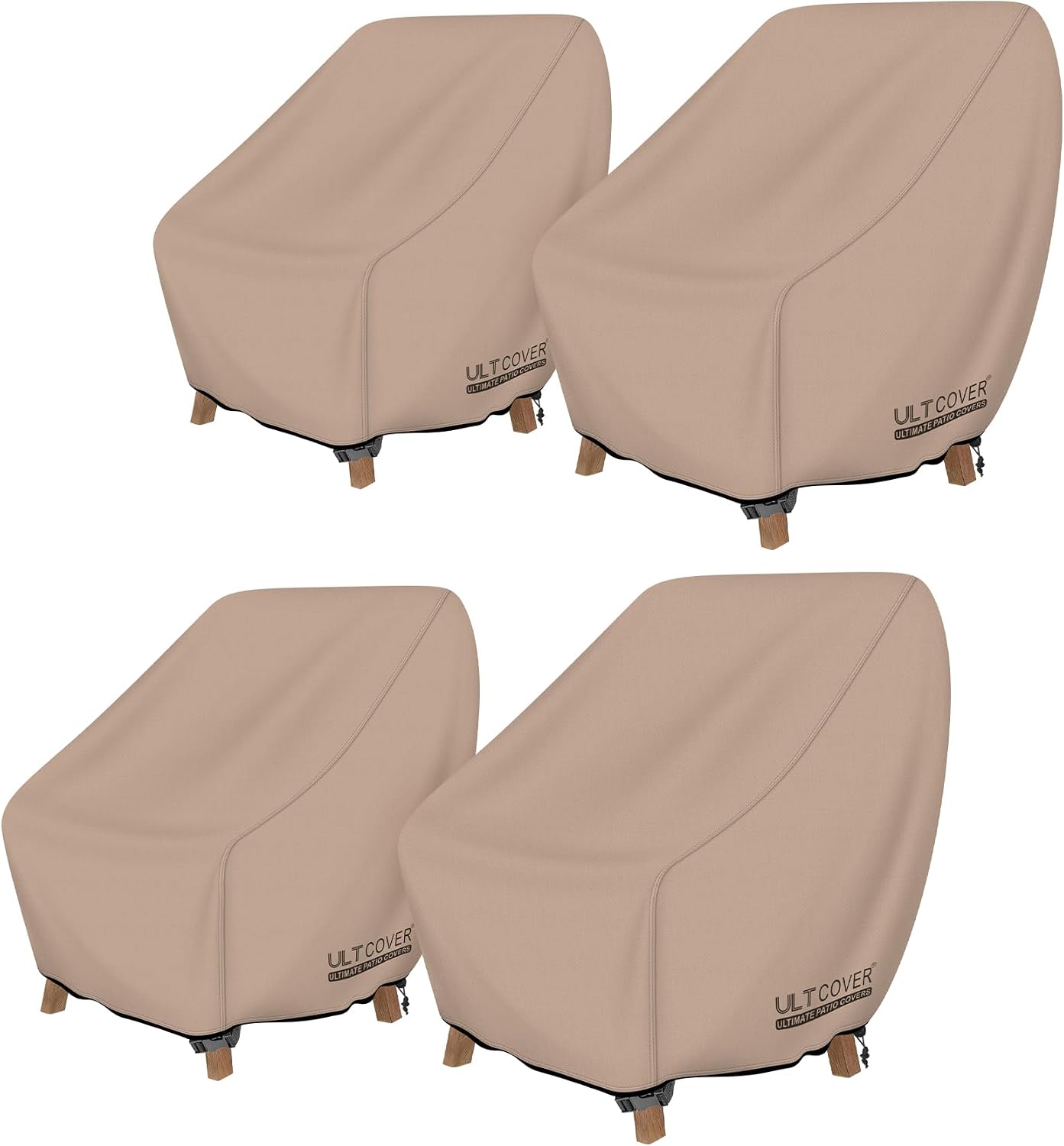 Funda impermeable silla patio 4 pzas 28x30"