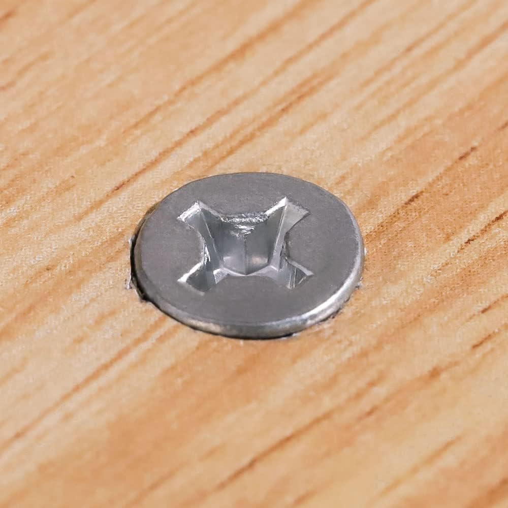 Tornillos madera cabeza plana #14x2.5pulg acero inox 304 30 pzas