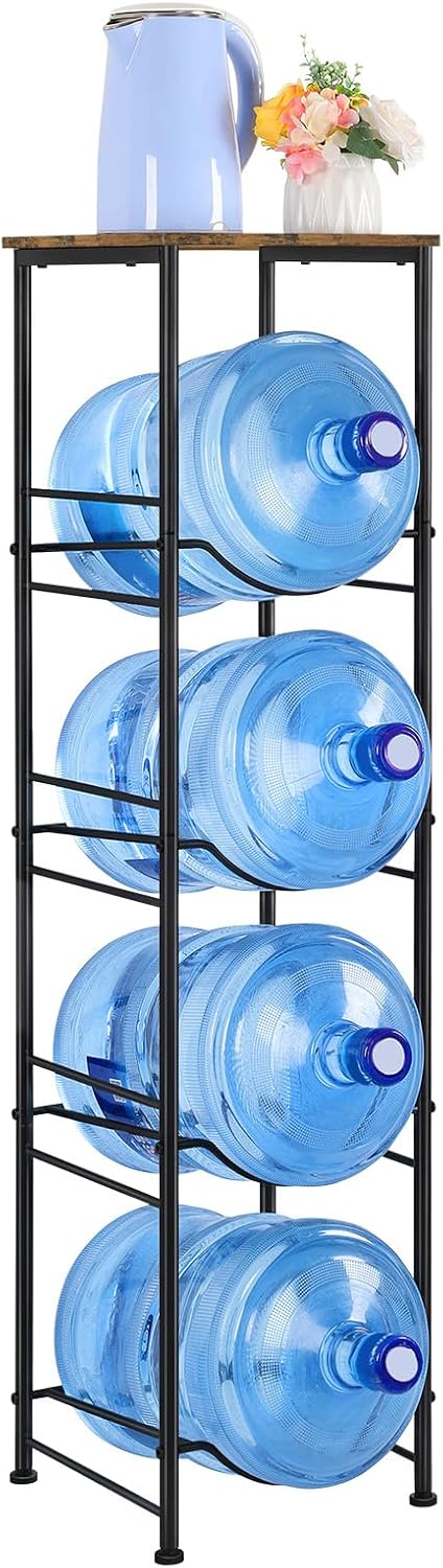 Organiz. botellas agua 5gal 4niv cocina oficina negro